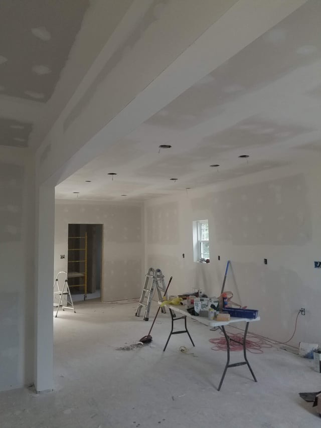 Finished drywall interior
